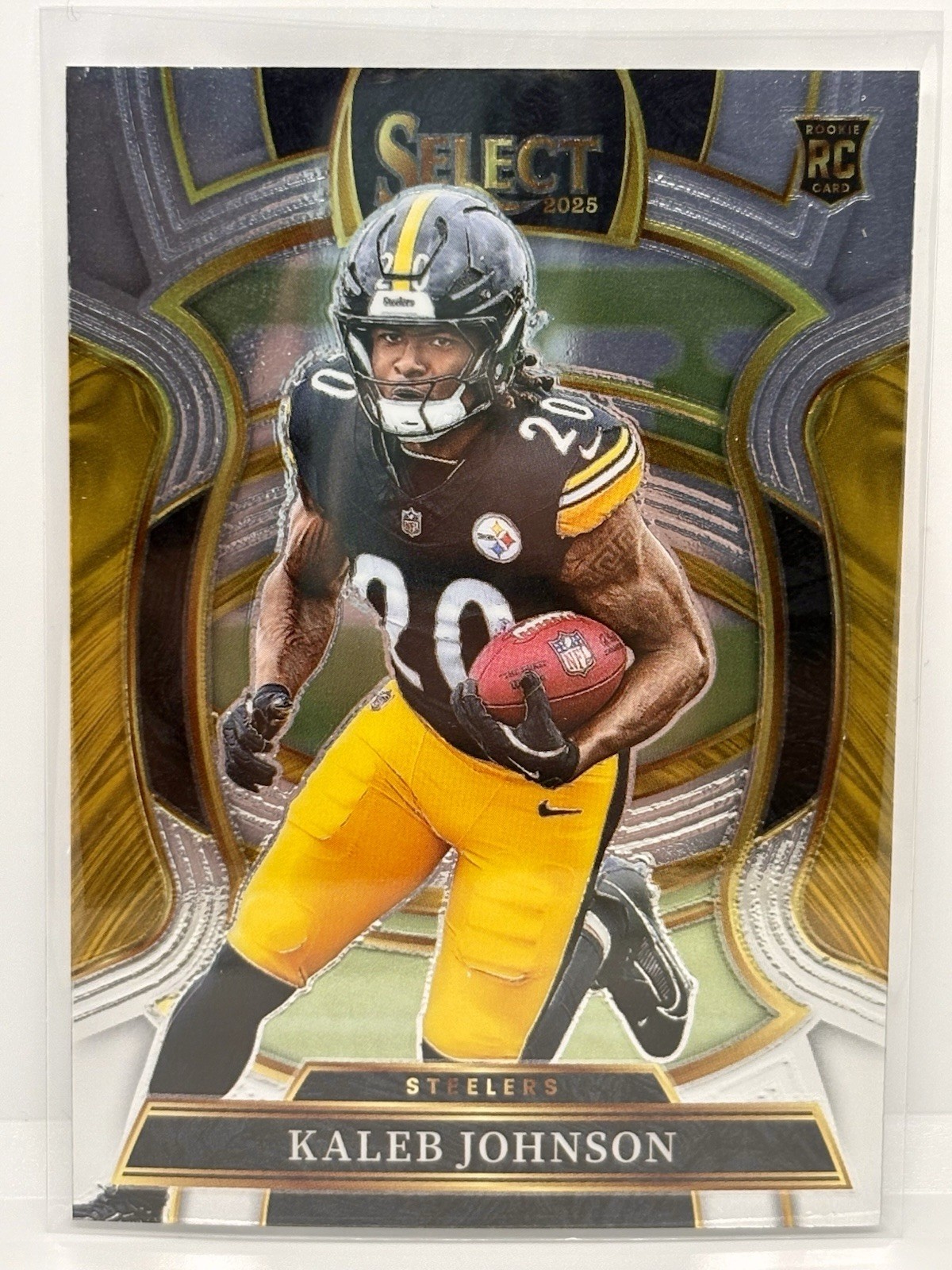 Kaleb Johnson Rookie RC - 2025 Panini Select Concourse #52 Steelers