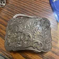 Southwestern Floral Design Small Cowboy /Cowgirl Belt Buckle USA Seller Get Fas