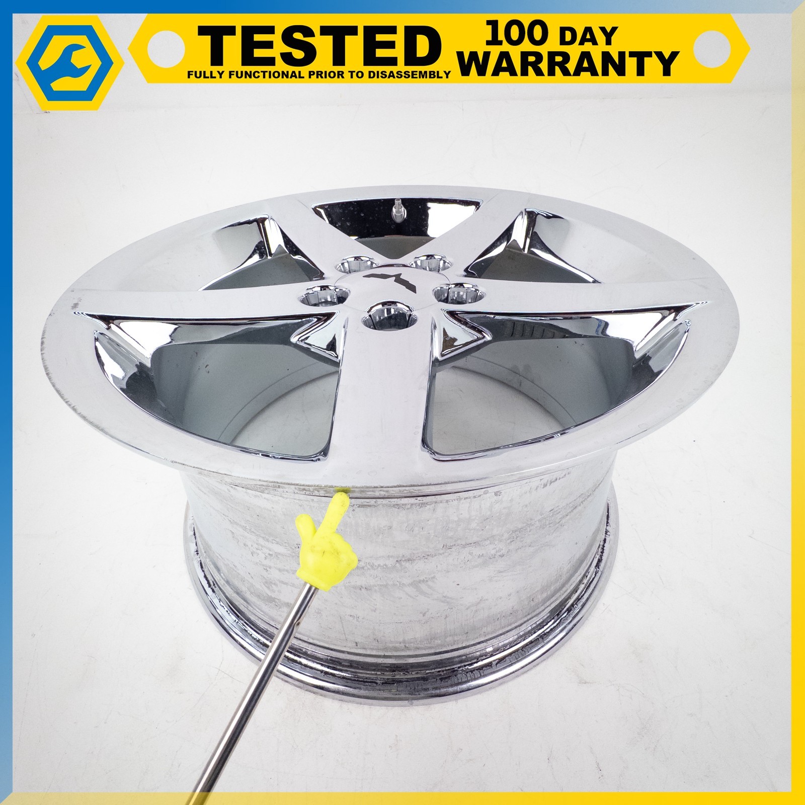 05-13 CHEVROLET CORVETTE C6 18X9,5J FRONT WHEEL RIM POLISHED