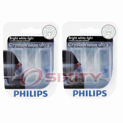 2 pc Philips License Plate Light Bulbs for Oldsmobile 88 98 Achieva Alero sm