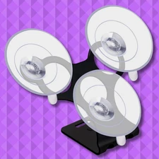 New - Radar Detector Whistler Bracket Mount - Windshield w/6 Suction Cups (W3)