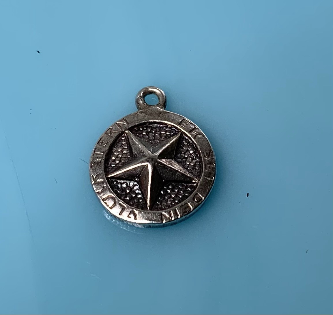 Charme Porte-Bonheur "Roue Tournante" En Argent Sterling 925 - Vintage - Occasion Bon État