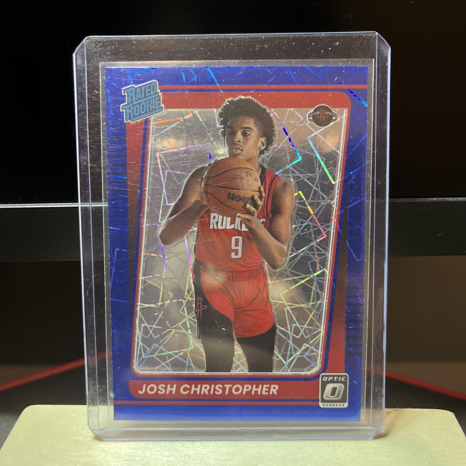 Josh Christopher 2021-22 Panini Optic Rated Rookie #200 - BLUE VELOCITY Prizm RC