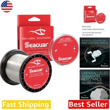 Red Label 8lb Fluorocarbon Fishing Line 1000yd Clear - Superior Strength