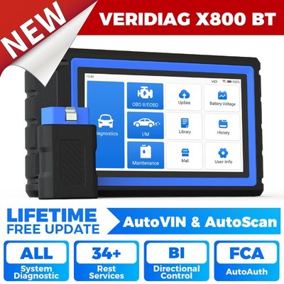 Free Update! TOPDON VeriDiag X800BT KFZ Diagnosegerät OBD2 Scanner Bidirektional