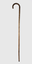 Vintage Wood Crook Handle Walking Stick Cane 35 5/8"