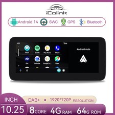 10,25'' Android 14 Autoradio SWC Mercedes A/GLA/CLA/G-Class W176 X156 2016-2018
