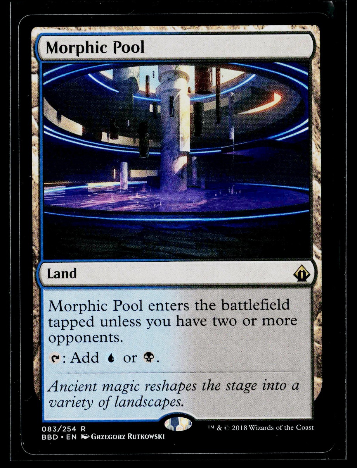 Magic: The Gathering Morphic Pool Battlebond Rare Land 83/254 NONFOIL NM