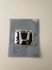 Fit For Honda Accord Cr-v Fit Civicblack Badge Steering Wheel Emblem 5040mm