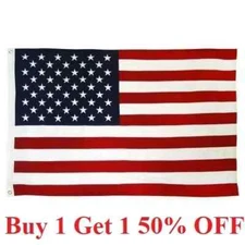 2x3 Ft American Flag w/ Grommets - United States Flag - US Flag - USA America.