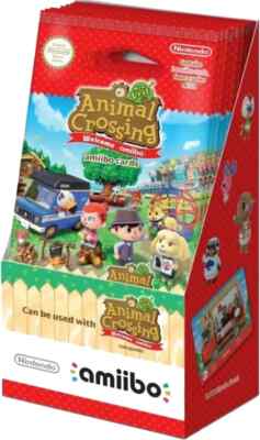 Amiibo Animal Crossing New Leaf Welcome Cards Box 20x Packs/60x Cards RV sealed