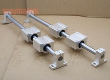 2pcs linear guide rail 12mm-350mm 4 SCS12UU bearing blocks 4 SK12 End support