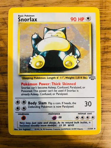 Snorlax (11/64) Holo Jungle Set Pokemon Card! FAST & FREE P&P! - Picture 72 of 78