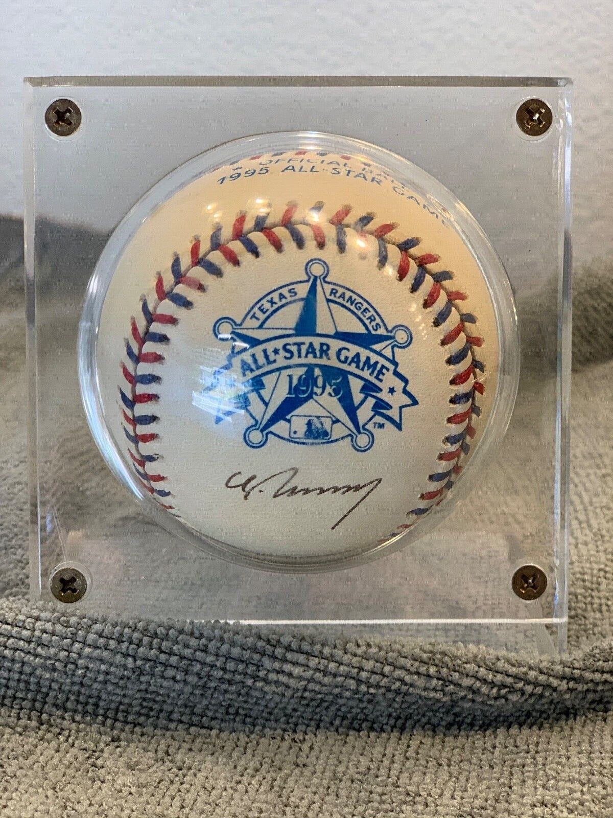 Autographed Hideo Nomo Dodgers Official 1995 MLB All-Star Game Baseball with COA - Picture 5 of 9