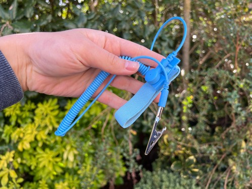 Anti Static Wrist Strap, Blue, 1 Pack - Picture 2 of 4