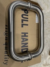 Brushed Stainless 6" BM Series Tubular Back-to-Back Shower Pull Handle