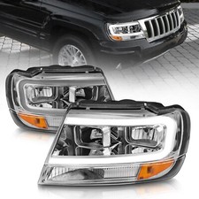 Anzo Usa 111538 Crystal Headlight Set Fits 99-04 Grand Cherokee Wj Anzo Usa 111538 Crystal Headlight Set Fits 99-04 Grand Cherokee Wj