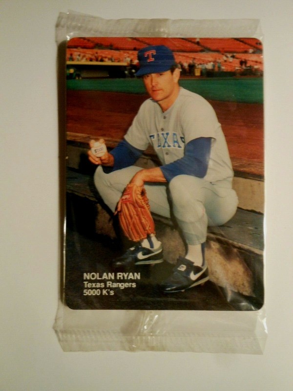 1990 MOTHER'S COOKIES CARD 5,000 K SET  #4 of 4 NOLAN RYAN  TEXAS RANGERS sealed