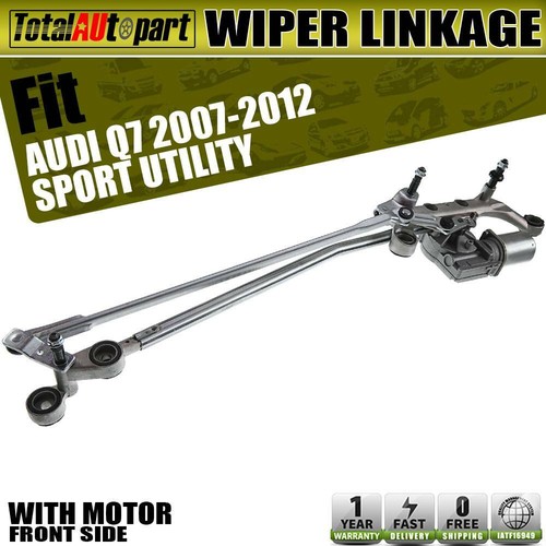 New Windshield Wiper Linkage Front with Motor for Audi Q7 V6 3.0L SUV