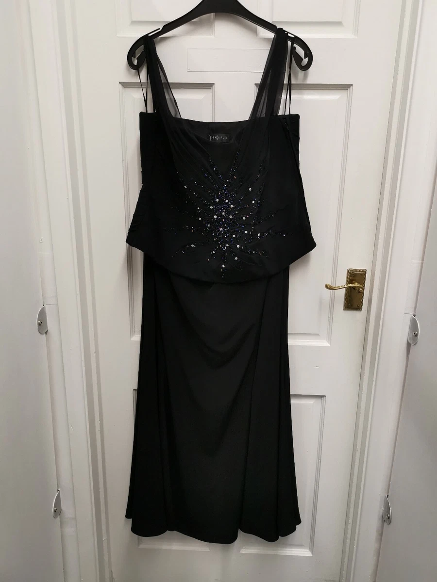 John Charles size 20 black evening dress 2 piece Sequin dress BNWT