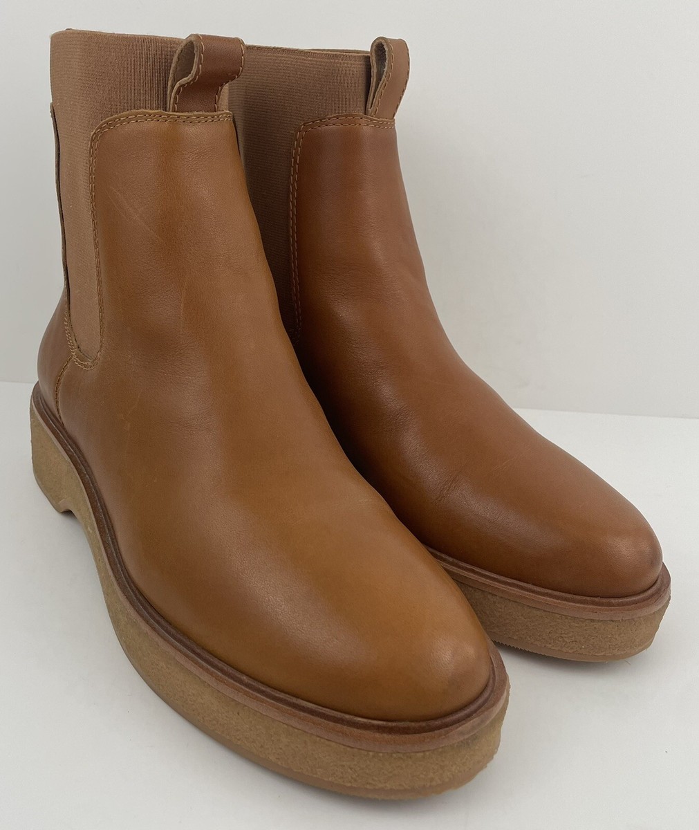 Madewell Camryn Chelsea Boot English Saddle Leather Size 9.5 