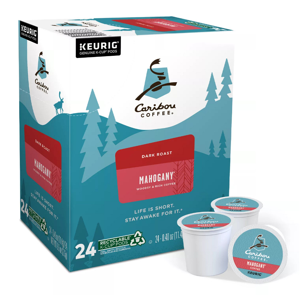 Caribou Coffee Obsidian Keurig Single-Serve Coffee K-Cup Pods Pack of 96