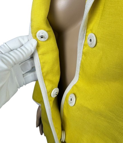 Max Mara Linen Yellow Blazer Jacket size US12 IT46 - Picture 5 of 16