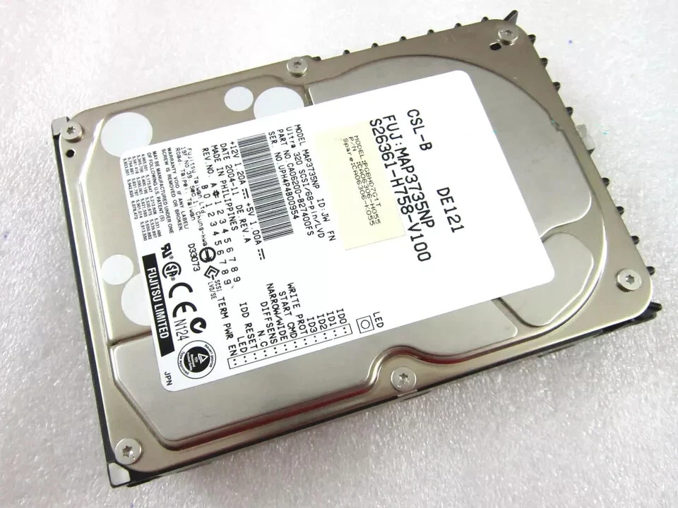 FUJITSU MAP3735NP 72.8GB 10K 68-pin SCSI hard drive - Image 2 of 2