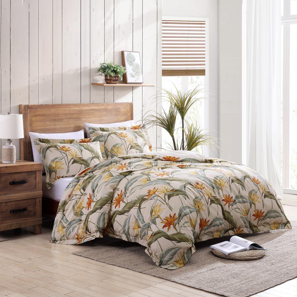 Tommy Bahama Birds Of Paradise Quilt Cover Set (Ivory) - Queen