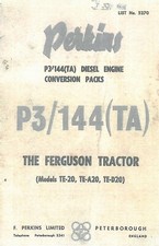 Perkins P3/144(TA) Diesel Engine Conversion Pack Ferguson Tractor TE 20 A20 D20
