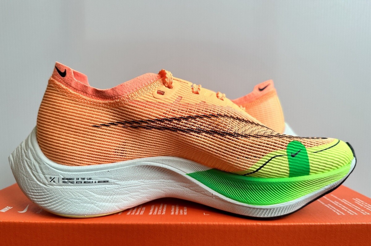 ニコチャンうめ Nike Zoomx Vaporfly Next%2 Peach Cream Green Shock CU4123-801