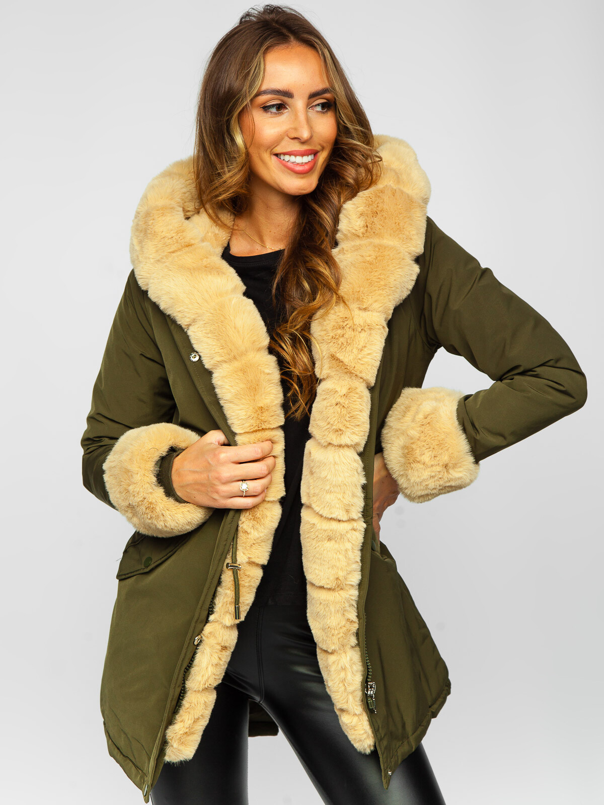Damen Fleecejacke Oversize Mit Kapuze – Leichte Sportjacke Mit Reißverschluss, Warm Und Bequem