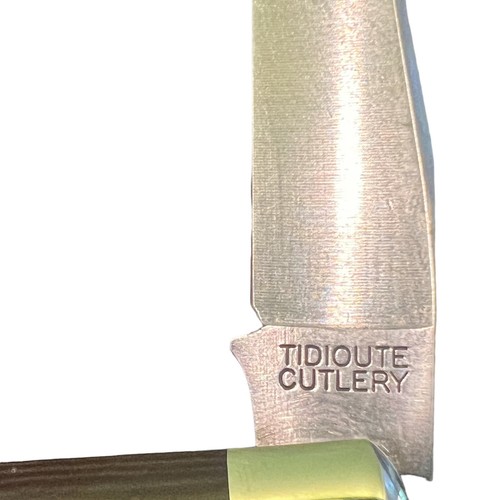 Pocketknife Great Eastern Cutlery GEC 818222 Coon Skinner Red Onion Micarta - Picture 9 of 17