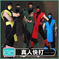 Mortal Kombat Reptile Cosplay Costume Adult Outfit with Face Covering