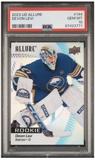 2023-24 Upper Deck Allure - Rookies #144 Devon Levi (RC) PSA 10 Gem Mint