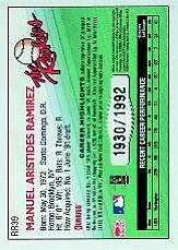 2001 Donruss Rookie Reprints #RR39 Manny Ramirez/1992 - NM-MT - Image 2 of 2