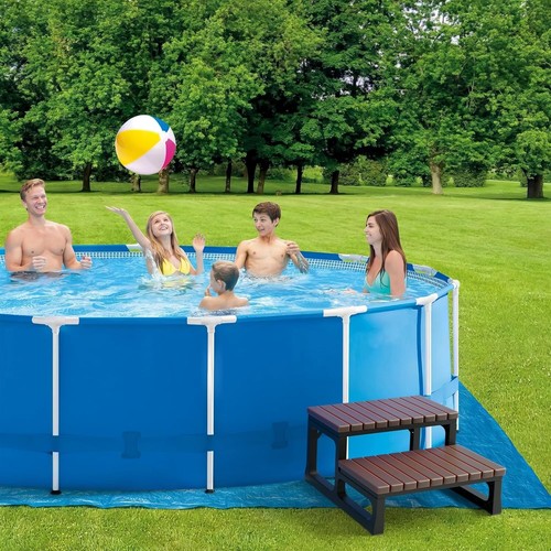 GREVO Hot Tub Steps / Spa Steps for Round or Straight Sided Spa, Non-Slip - Picture 11 of 26