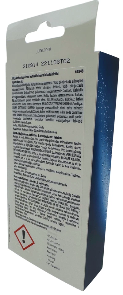 Jura Descaling Tablets 3x3 2-phase | 61848 Duty Free - Image 2 of 3