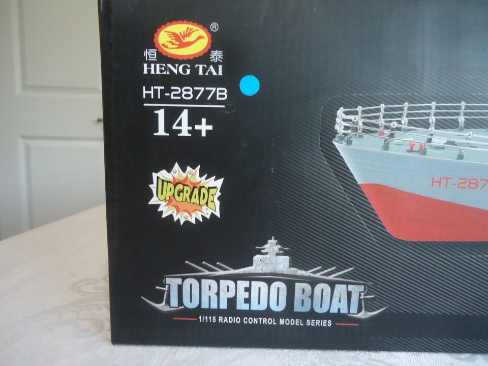 Heng Tai 1/115 Scale Remote Control Torpedo Boat HT-2877B Battery ...