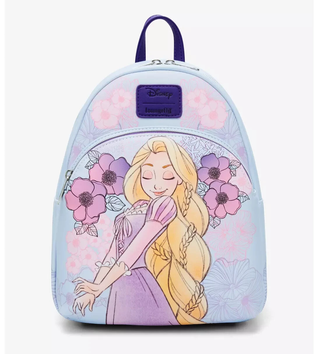 Loungefly Disney Tangled Mini Backpack Rapunzel Pastel Floral NEW