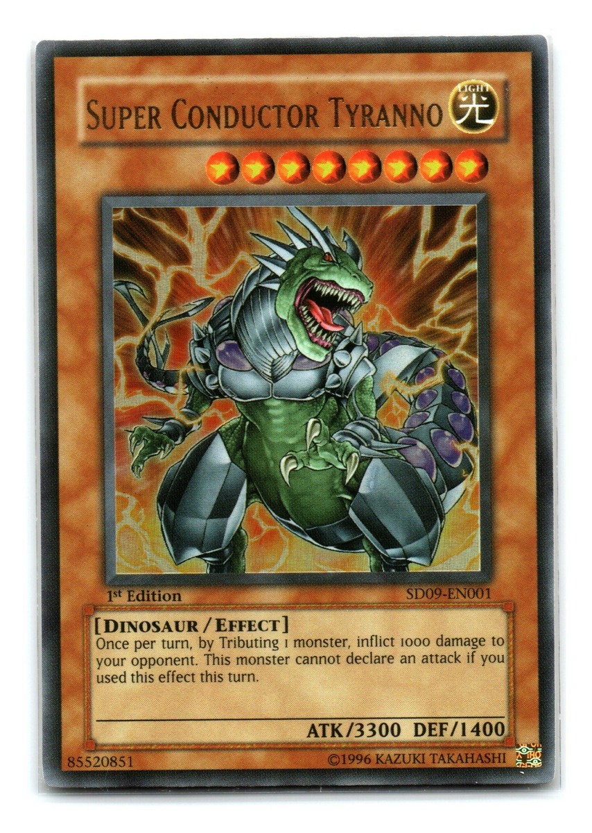 Super Conductor Tyranno SD09-EN001 1st Edition Ultra Rare NM | eBay