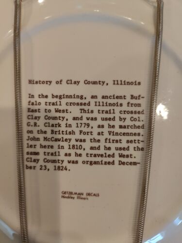 Clay County Illinois; Bicentennial Sammelteller; 1976; sehr guter Zustand; - Bild 4 von 8