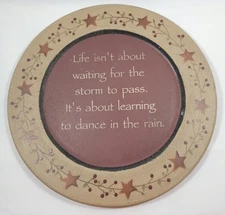 Barbara Lloyd Country Hearthside Collection "To Dance in the Rain" 13.25” Plate