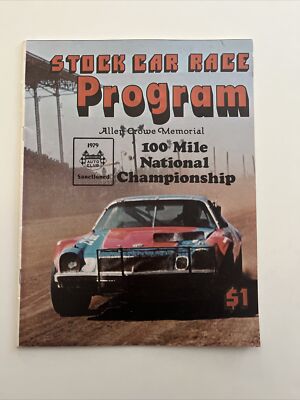 1979 Race Program : Allen Crowe Memorial 100 Mile USAC Stock car Racing