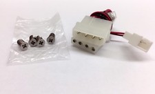New 4-Pin to 3-Pin PC Fan Power Adapter w/ Mounting Screws  2 sets In Stock 