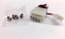 New_4-Pin to 3-Pin PC Fan Power Adapter (w/ Mounting Screws) (2 sets)_In Stock!