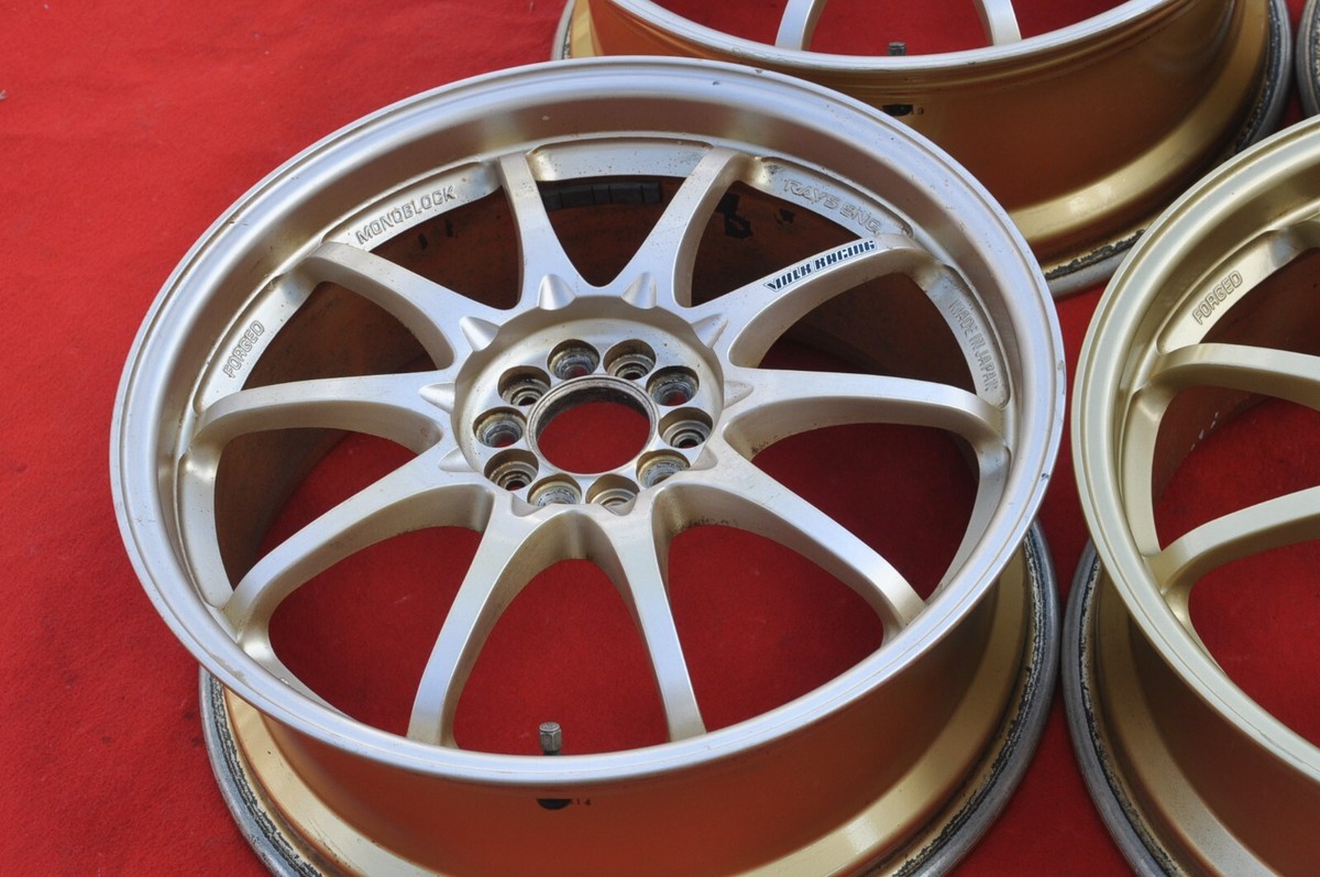 JDM RAYS VOLK RACING CE28N 18x7.5J+47 Alloy Wheels 5x100