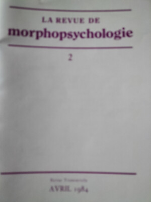 La REVUE de MORPHOPSYCHOLOGIE (1984) - Marcel PROUST, Florence ARTHAUD