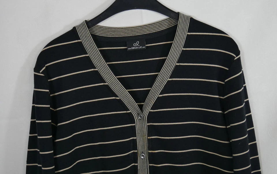 PETER HAHN - EMILIA LAY Wunderschöne Strickjacke Baumwolle Elasthan Größe 44/46 - Bild 3 von 4