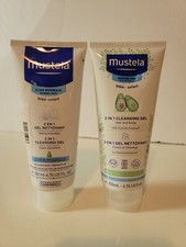 2-Pack Mustela 2-in-1 Cleansing Gel, Baby Hair  Body Cleanser for Normal Skin